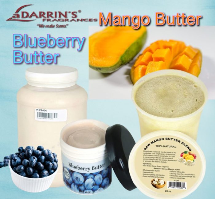 Mango & blueberry butters