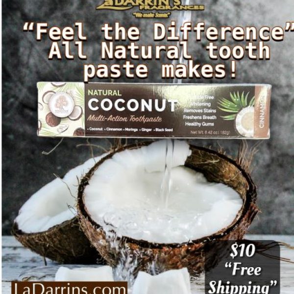 All natural coconut toothpaste - (Free Shipping)
